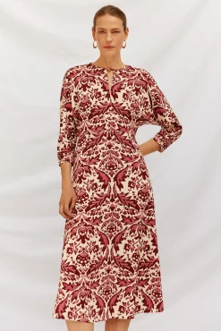 Cortefiel Vestidos-Vestido largo estampado Multicolorido