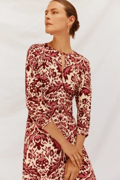 Cortefiel Vestidos-Vestido largo estampado Multicolorido