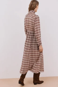 Cortefiel Vestidos-Vestido largo estampado Multicolorido