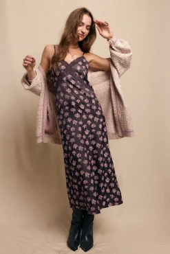 Slowlove Vestidos-Vestido lencero Roxo