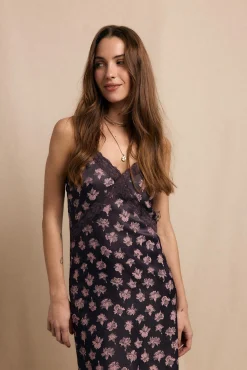 Slowlove Vestidos-Vestido lencero Roxo