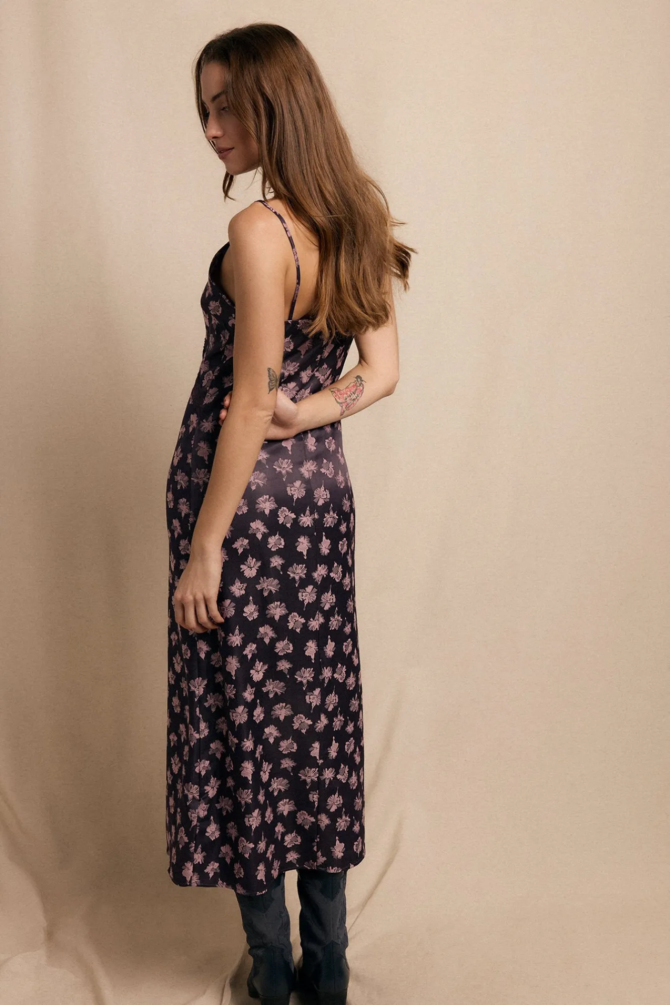 Slowlove Vestidos-Vestido lencero Roxo