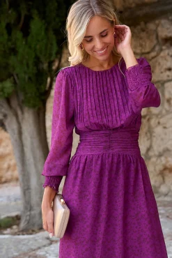 Polín Et Moi Vestidos-Vestido longo berinjela Roxo
