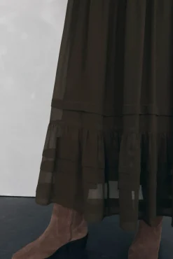 Pedro del Hierro Vestidos-Vestido longo com detalhe de cordão Verde