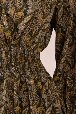 Molly Bracken Vestidos-Vestido longo com estampado e pregas Multicolorido