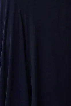 Trendyol Vestidos-Vestido longo de gola alta azul