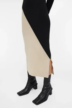 Object Vestidos-Vestido longo de malha Preto