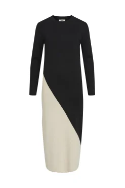 Object Vestidos-Vestido longo de malha Preto