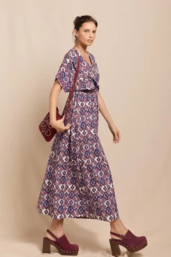 Slowlove Vestidos-Vestido longo estampado Multicolorido