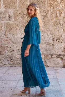 Polín Et Moi Vestidos-Vestido longo Nuria Azul