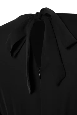 Trendyol Vestidos-Vestido midi com abertura preto