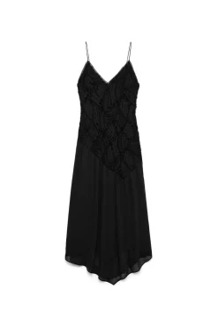 Vero Moda Vestidos-Vestido midi com alças Preto