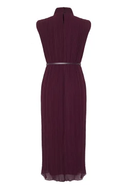 Trendyol Vestidos-Vestido midi plissado estampado