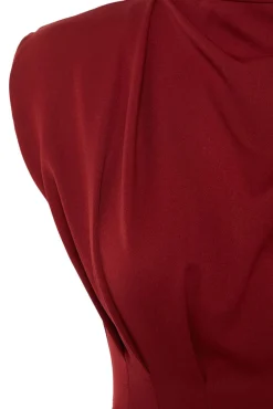 Trendyol Vestidos-Vestido midi tubinho estampado