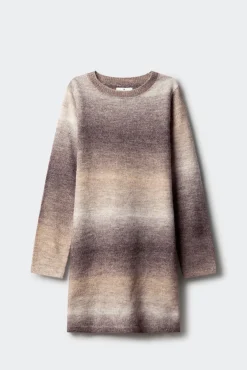 Springfield Kids Vestidos-Vestido riscas para meninas castanho